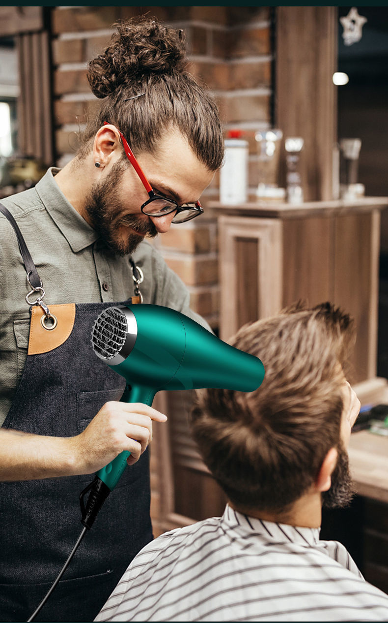 南极人电吹风机大功率家用吹头发理发店大风强力学生宿舍专用风筒亮黑