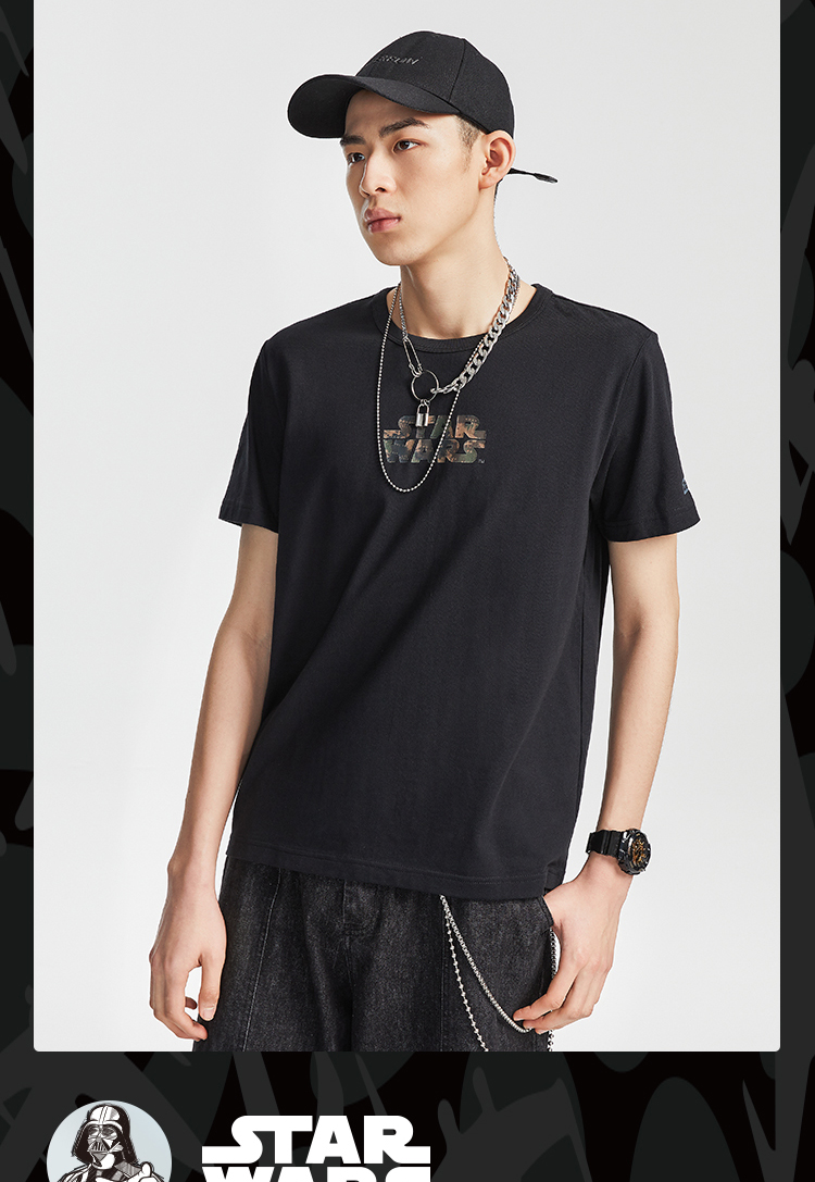 李宁星球大战联名系列短袖t恤男士2021新款男装圆领夏季运动服ahsr