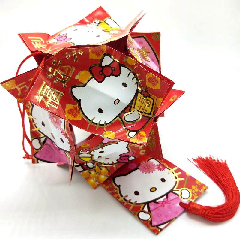 《新年元宵手工红包灯笼幼儿园diy亲子手工制作环保材料包手提灯笼