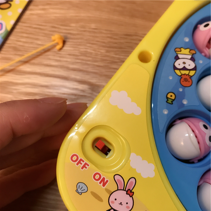 日本beans 儿童钓鱼音乐转盘玩具儿时转盘鱼电动室内益智玩具