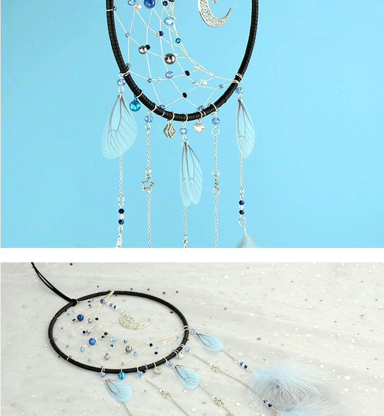 金牌卖家物之羽星空捕梦材料包diy古风手工风铃挂饰灯大号