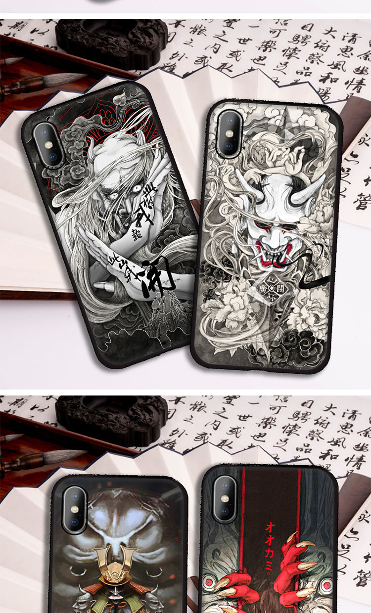 般若iphonex/xr/xsmax/11pro手机壳苹果7纹身8p刺青6/6s潮男5社会 无