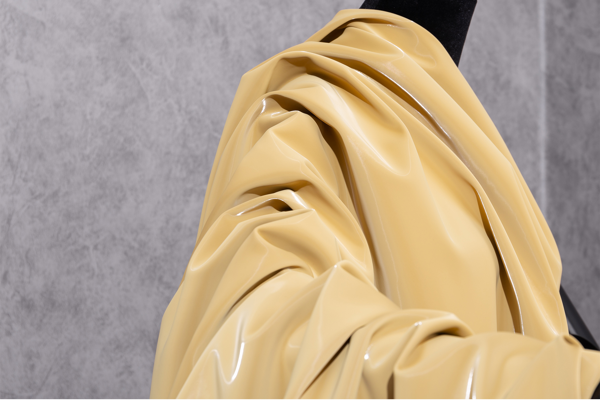 服装pu面料软皮仿皮加厚耐磨光泽镜面皮布料手工人造面料1米白色半米