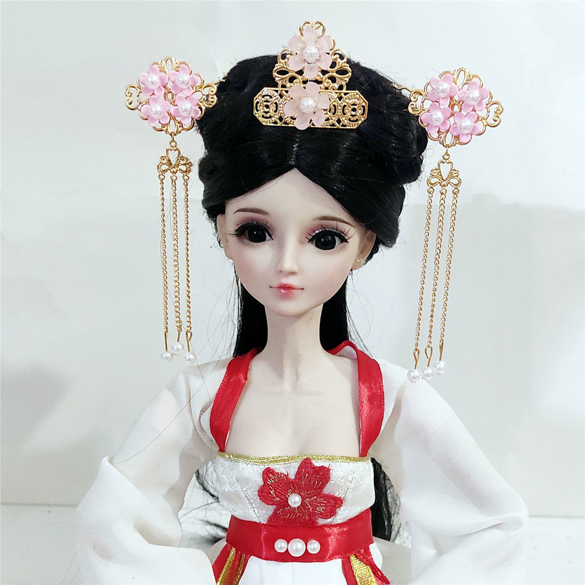 《60厘米娃娃古装头饰叶罗丽bjd娃娃头饰3分娃娃古装首饰凤冠发簪