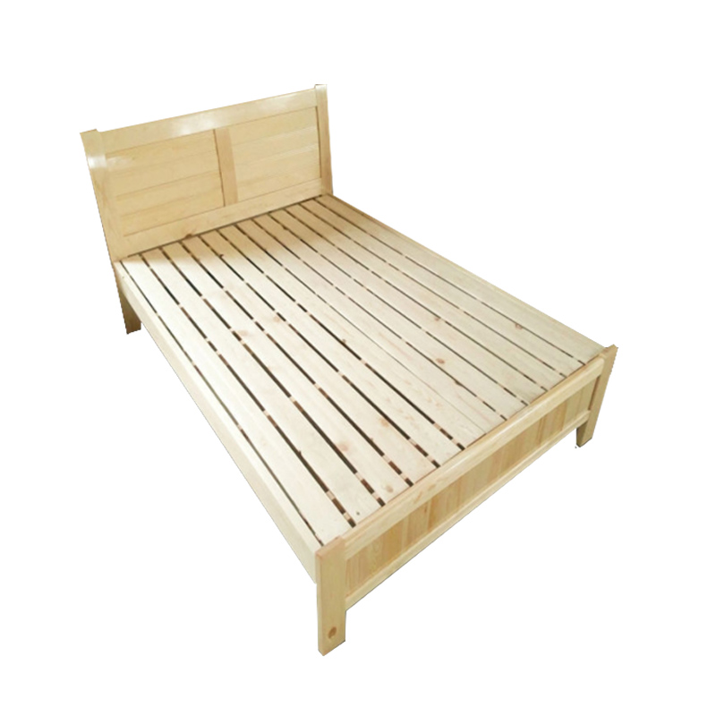 卡里鳄床1米2卧室床木休息床午休床含床垫kleks713