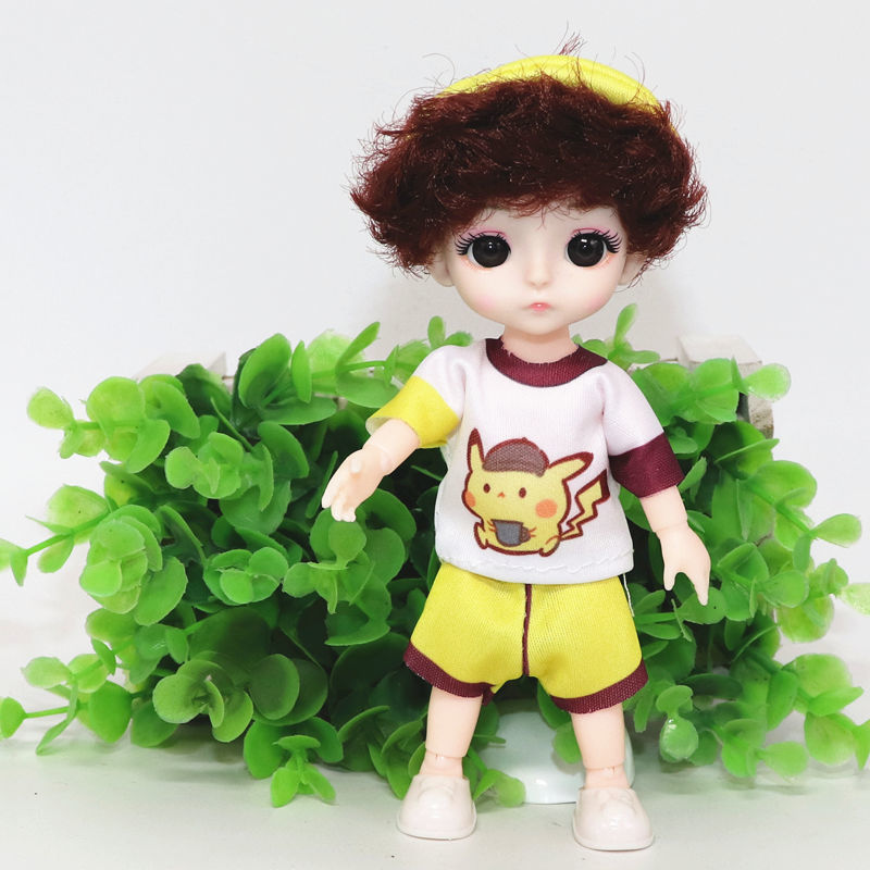 17厘米小娃娃巴比芭比娃娃玩具女孩子公主儿童大套装衣服迷你bjd