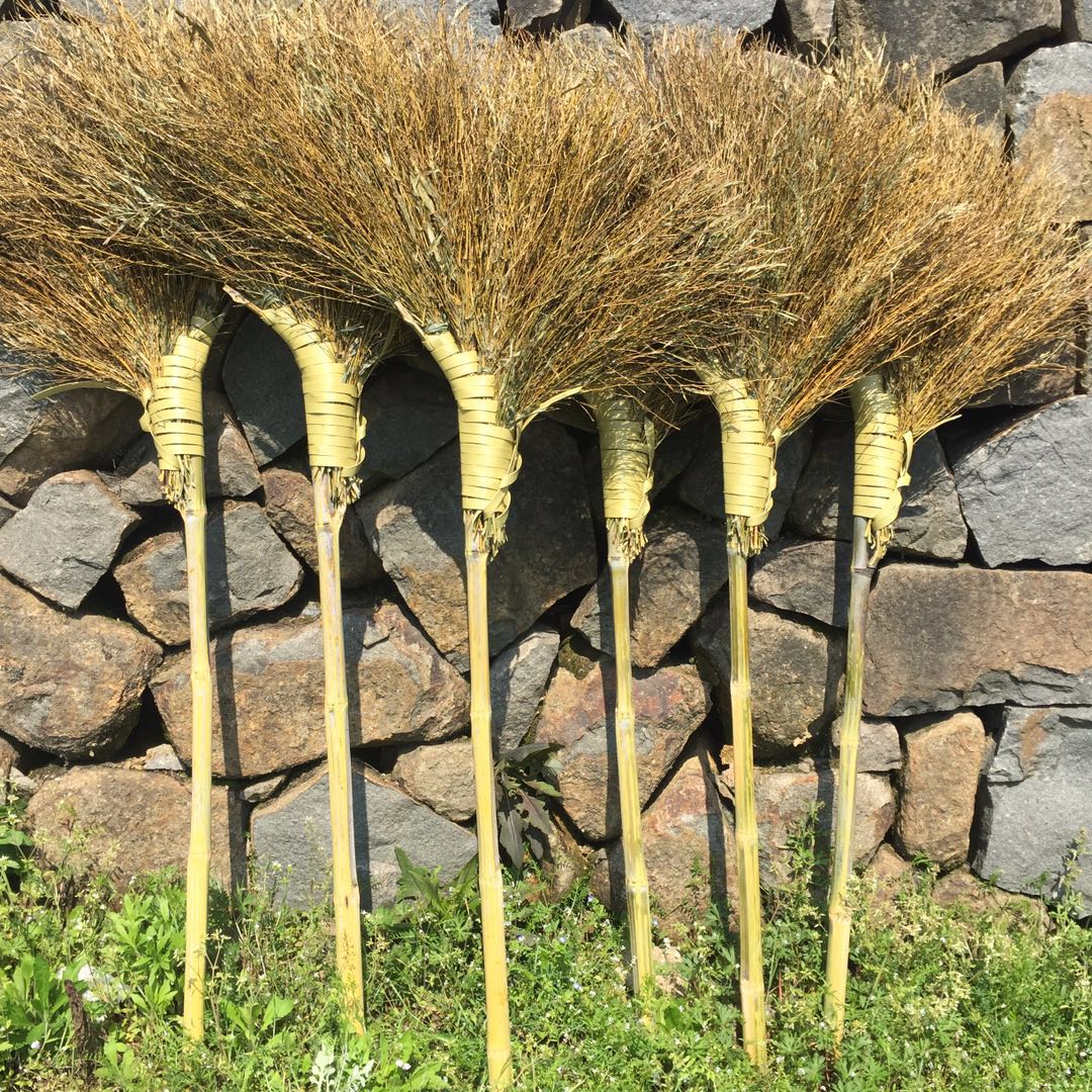 三维工匠清洁工具 农村竹扫把手工老式家用户外环卫扫马路大扫帚扫雪