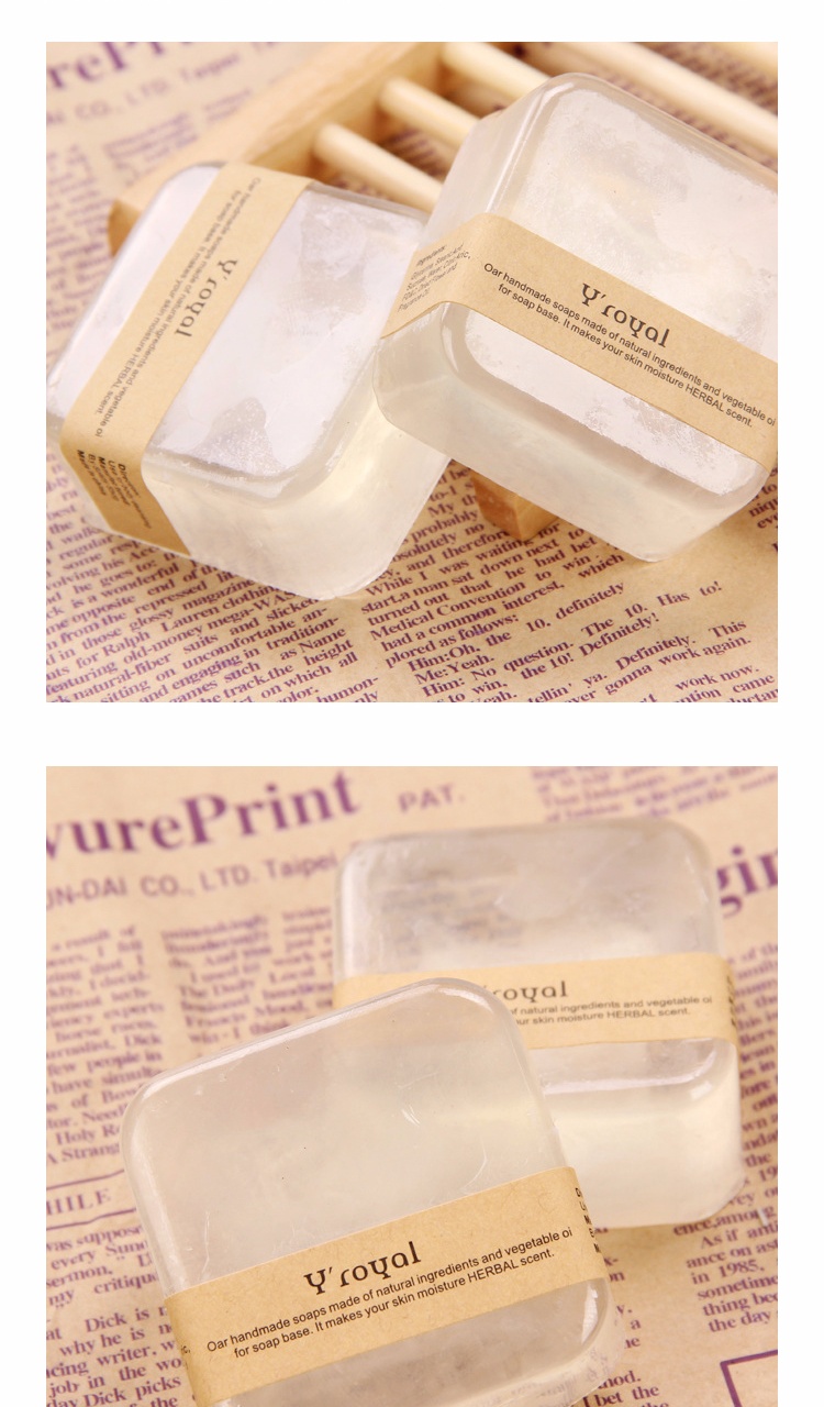 夏日薄荷精油皂祛痘控油洗脸皂透明洁面手工皂泰国肥皂