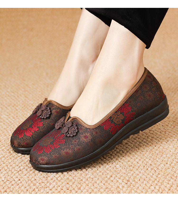 枫述老北京布鞋女妈妈鞋子中老年人奶奶鞋春秋款老太太