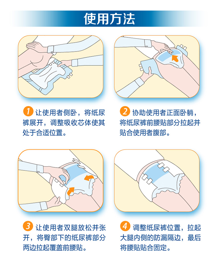 尿片的使用方法图片