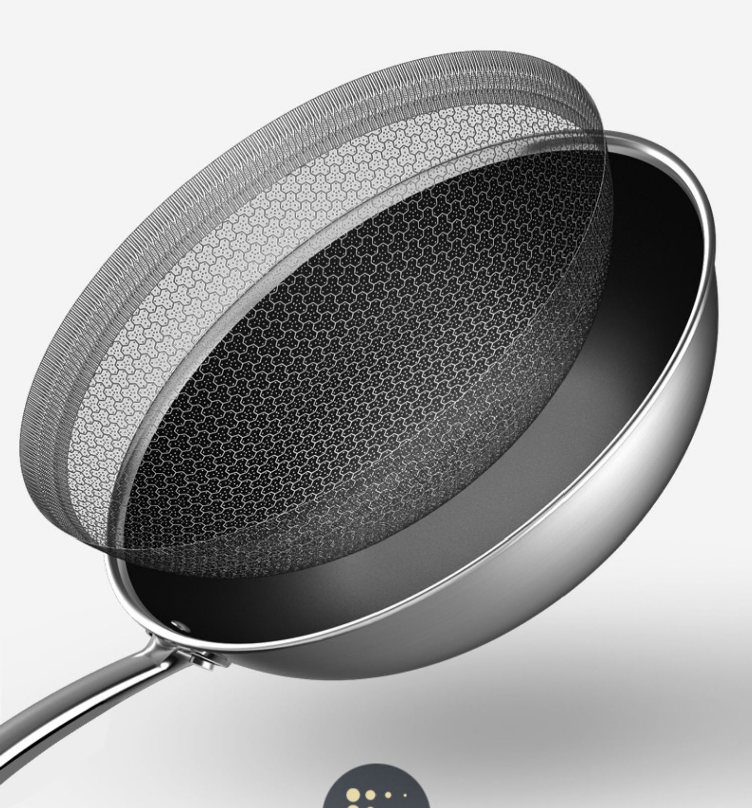 康巴赫(kbh)炒锅cys32s2 康巴赫三代316l不锈钢燃气家用电磁炉煎炒菜