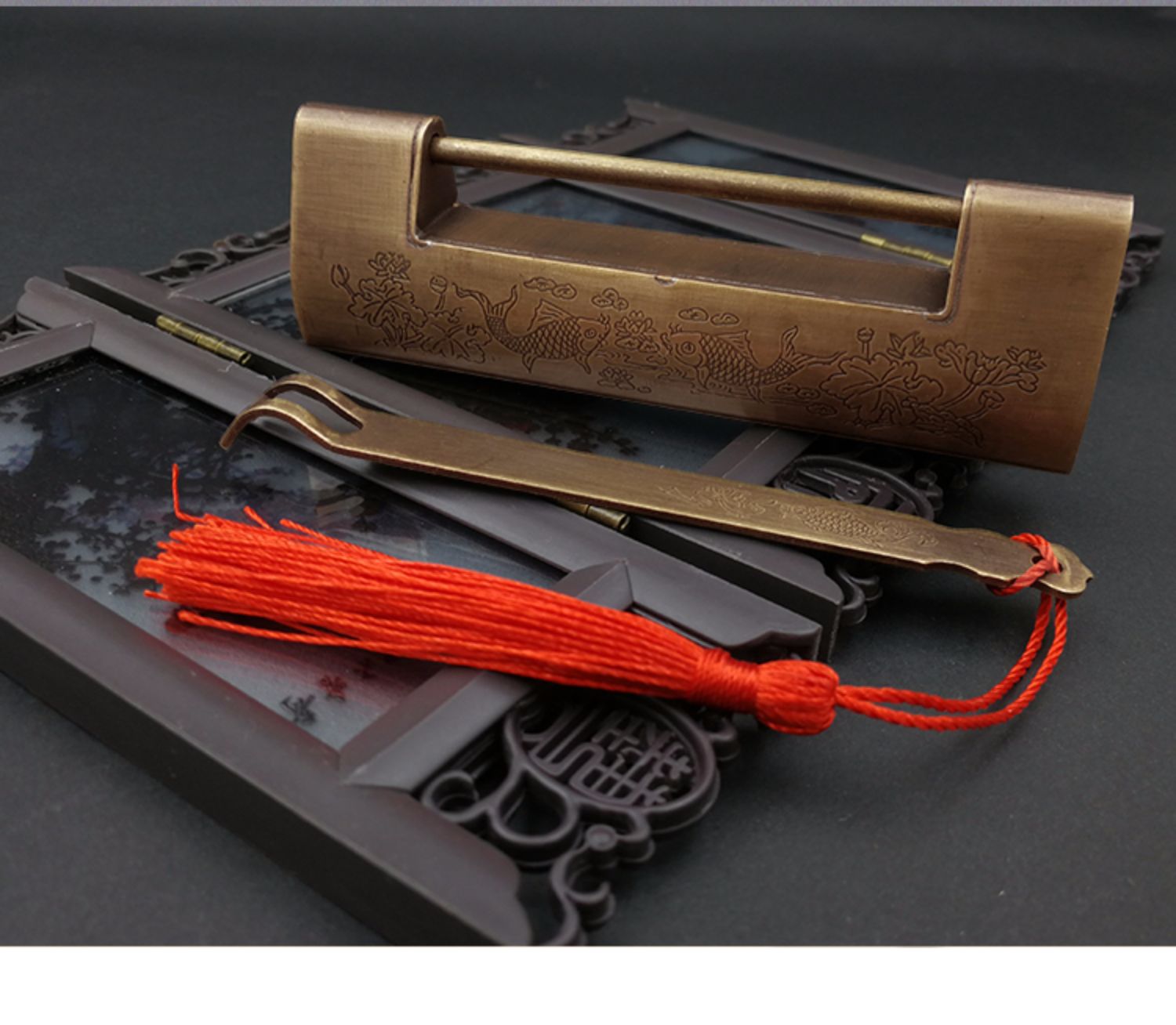 敬平铜锁老式仿古锁复古锁老式中国古代铜锁纯铜中式老式柜子锁头铜锁