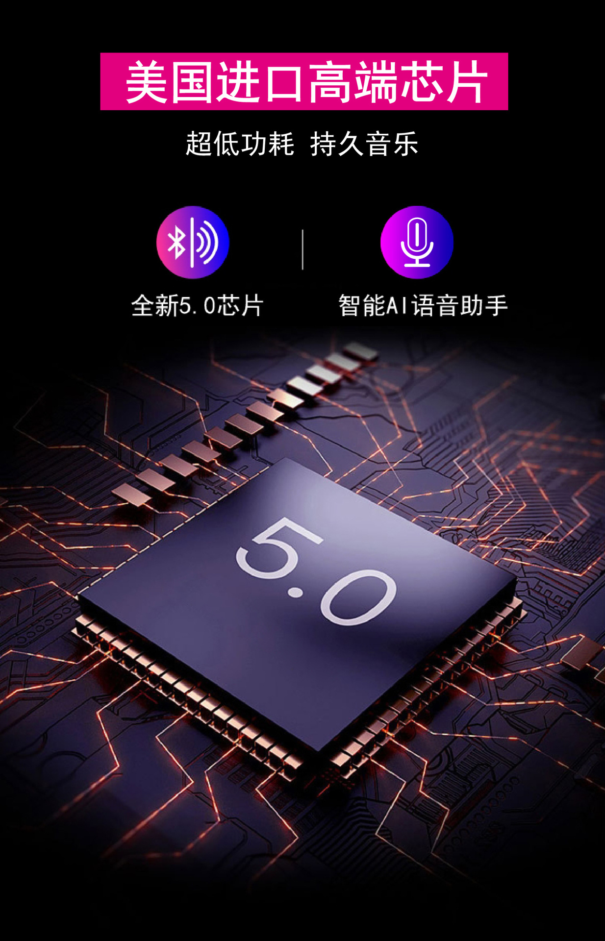 typec高通芯片aptx无线蓝牙耳机双耳高音质高清通话hifi分体式