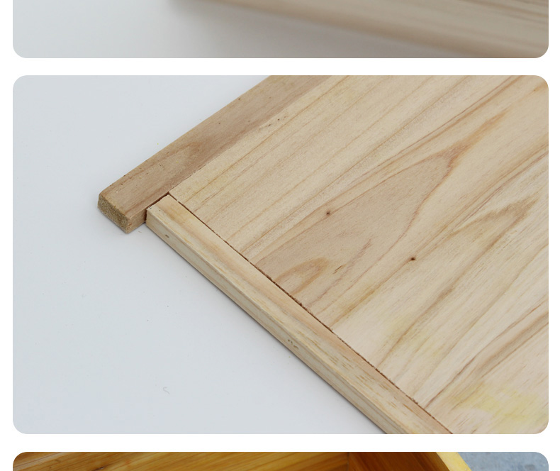 杉木包边大隔板(5个装) 蜂箱大小隔板中蜂烘干杉木包边保温中隔板继箱