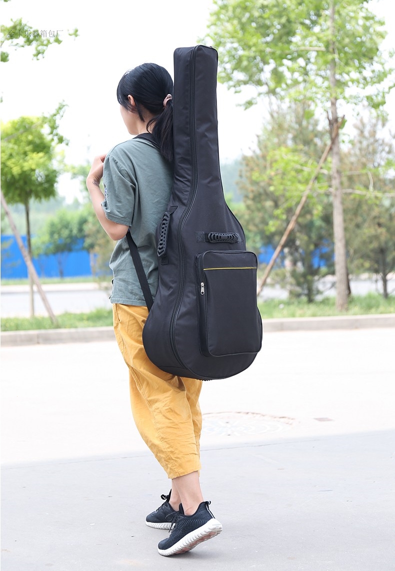 木吉它民谣吉他包4139寸加厚背包吉他袋双肩批印字加厚背带