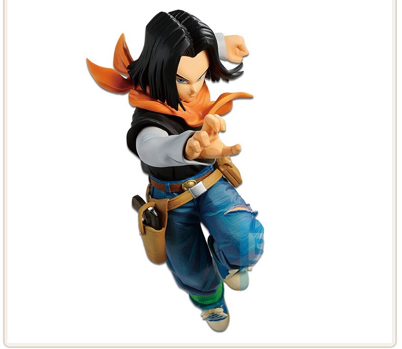 超级新品 万代七龙珠手办景品眼镜厂 人造人17号 龙珠斗士z 海外限定