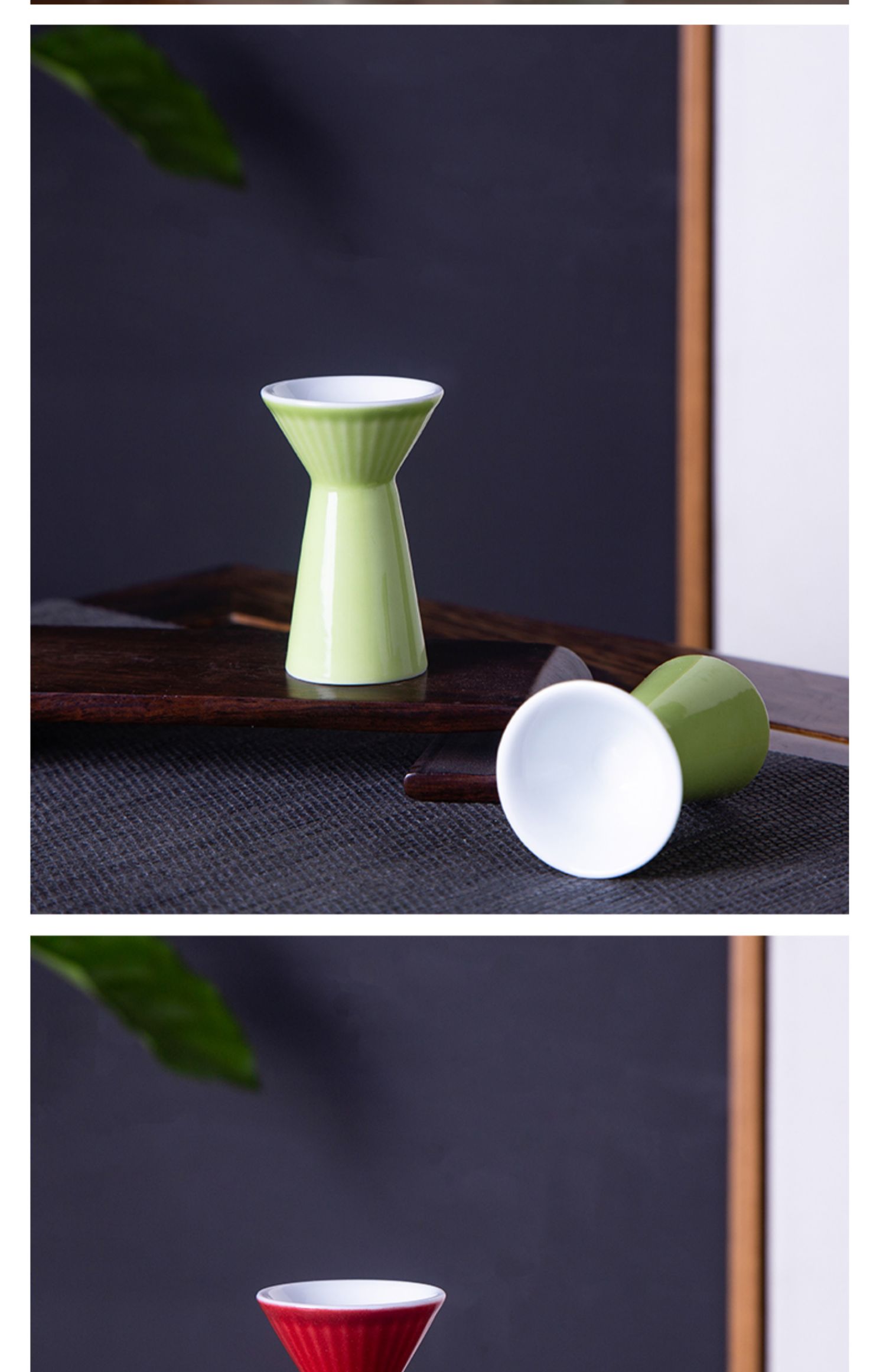 haoyangdao景德镇陶瓷小酒杯一口杯白色创意酒盅家用复古中式白酒杯