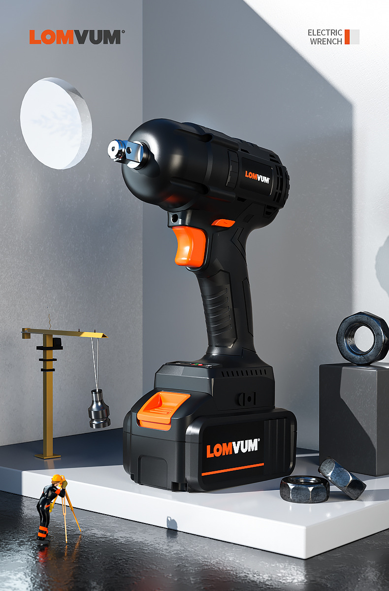 龙韵(longyun)电动扳手001 龙韵(longyun)电动扳手无刷冲击扳手锂电