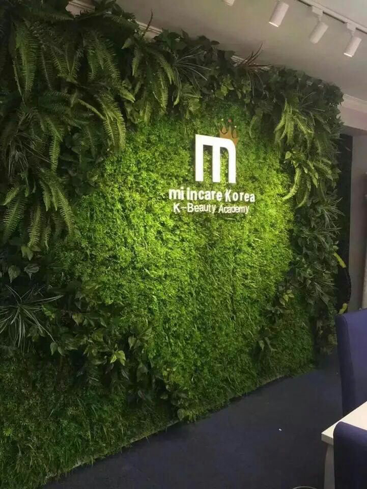 绿植墙仿真植物墙花墙红墙室内挂壁背景墙头绿色塑料假皮装厂家直营店