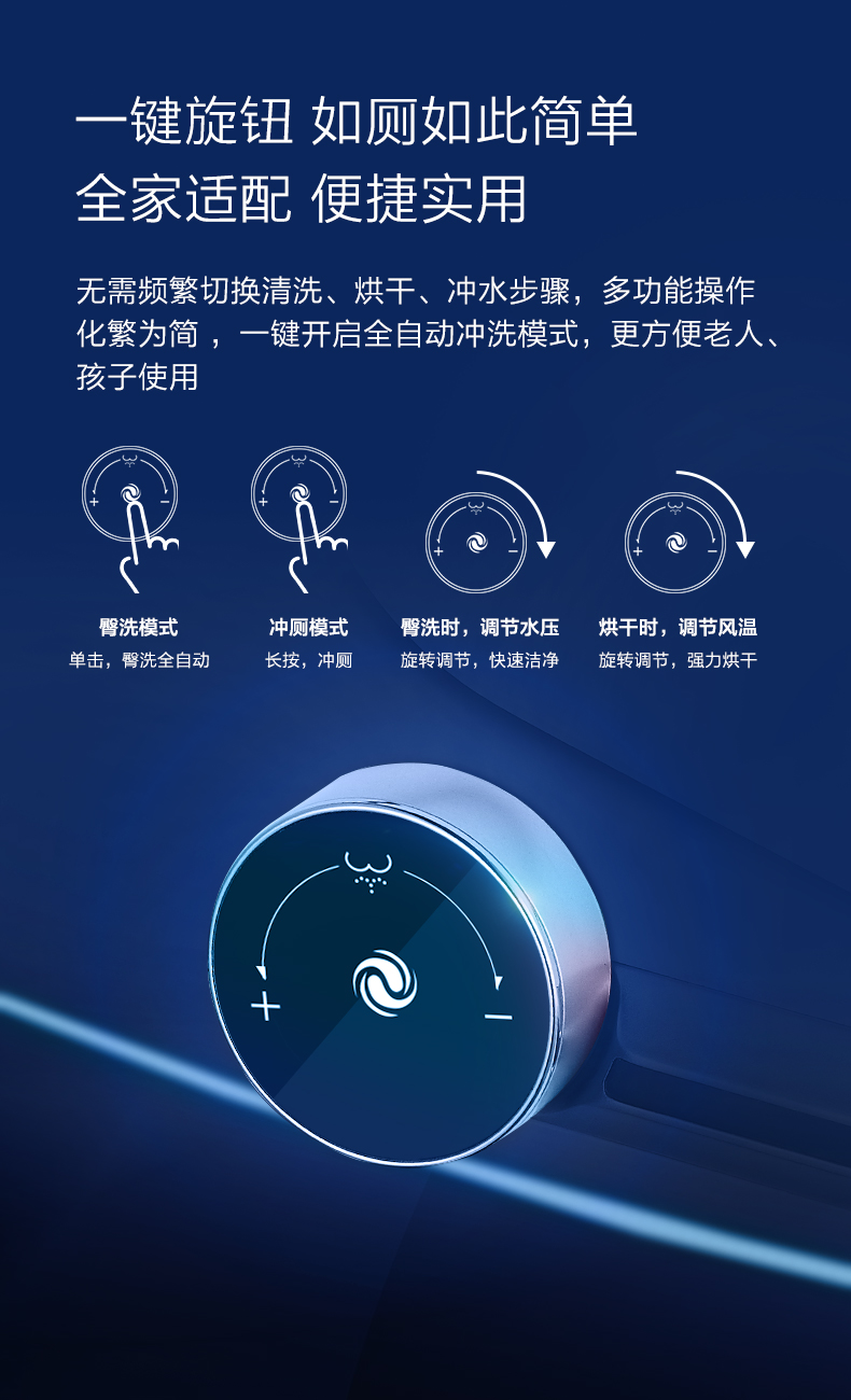 全自动多功能座便器智能一体机升级一键旋钮智能一体机马桶升级款300x