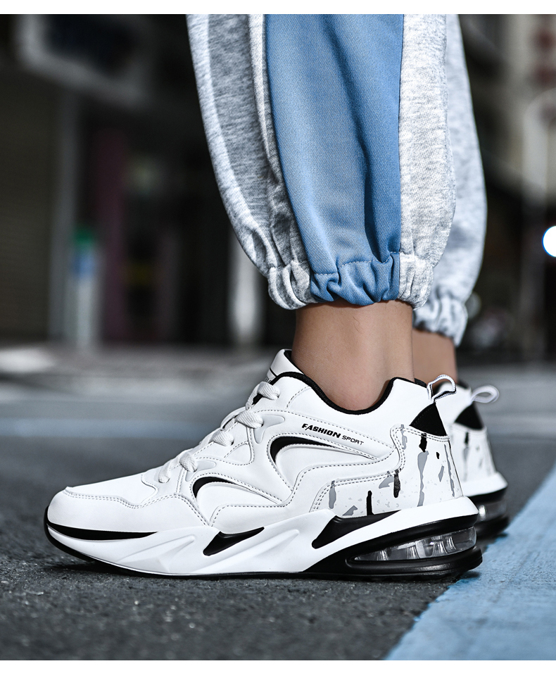 气垫运动鞋低帮球鞋男篮球秋季2021新款男士鞋子男潮鞋百搭跑步鞋