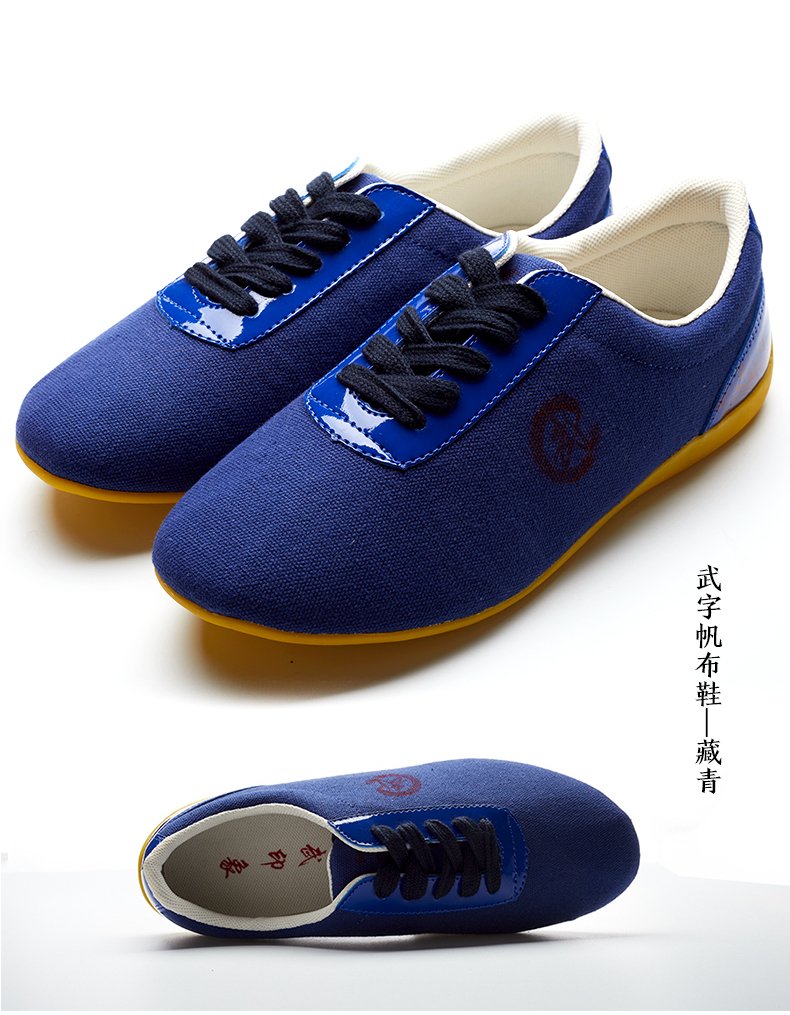 太极鞋女春夏季帆布鞋牛筋底太极拳练功鞋男布鞋武术鞋太极运动鞋