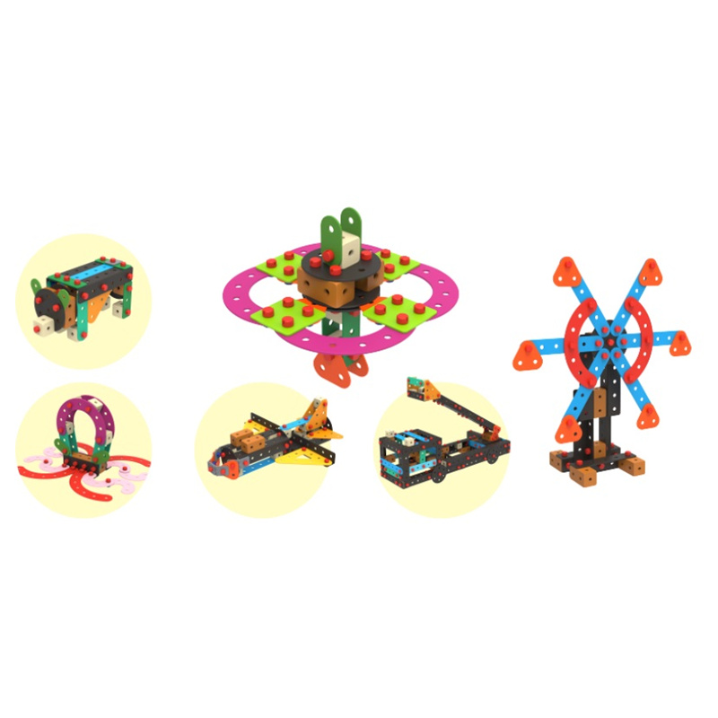 亿童拼装模型玩具111 亿童扭扭建构 儿童拼搭大型积木 低结构益智类