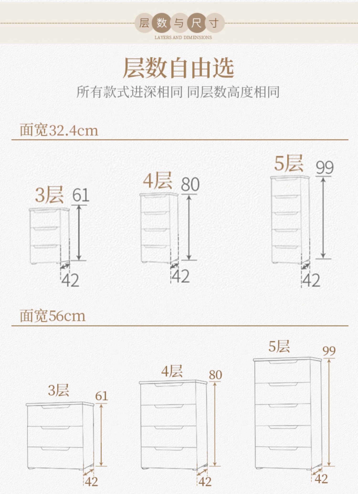 三维工匠塑料三层抽屉式卧室置物矮柜床头柜床边收纳柜小柜子爱丽丝