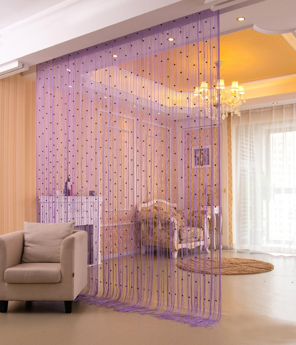 家庭装饰用流苏帘水晶线帘珠帘帘加密隔断帘装饰帘子卧室客厅玄关挂帘