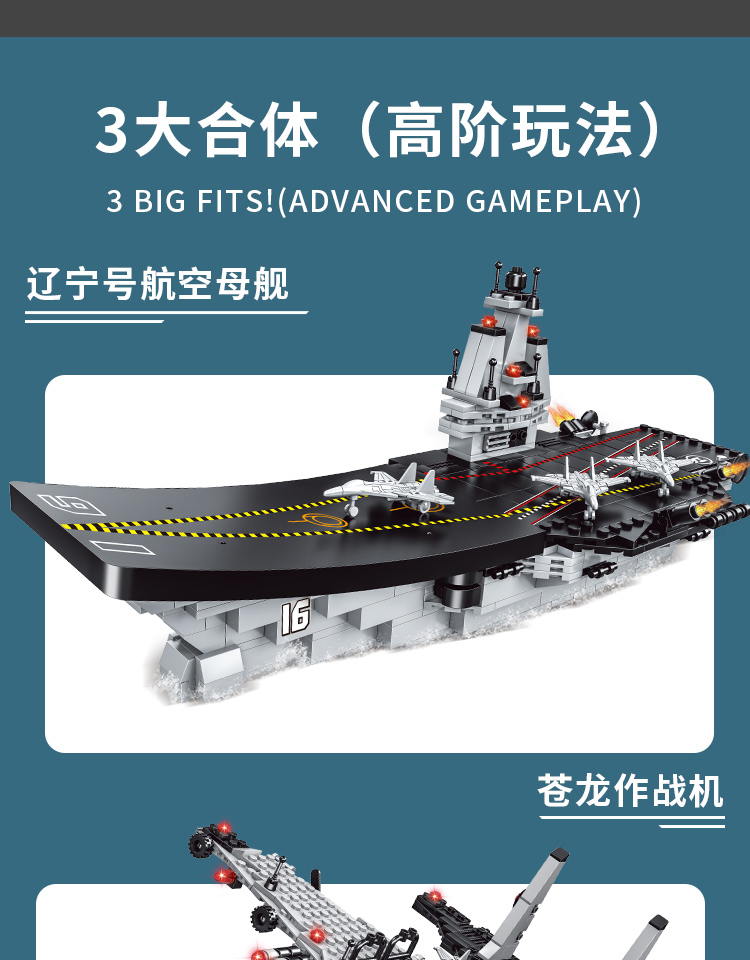 玩具儿童礼物益智动脑航母男孩子6