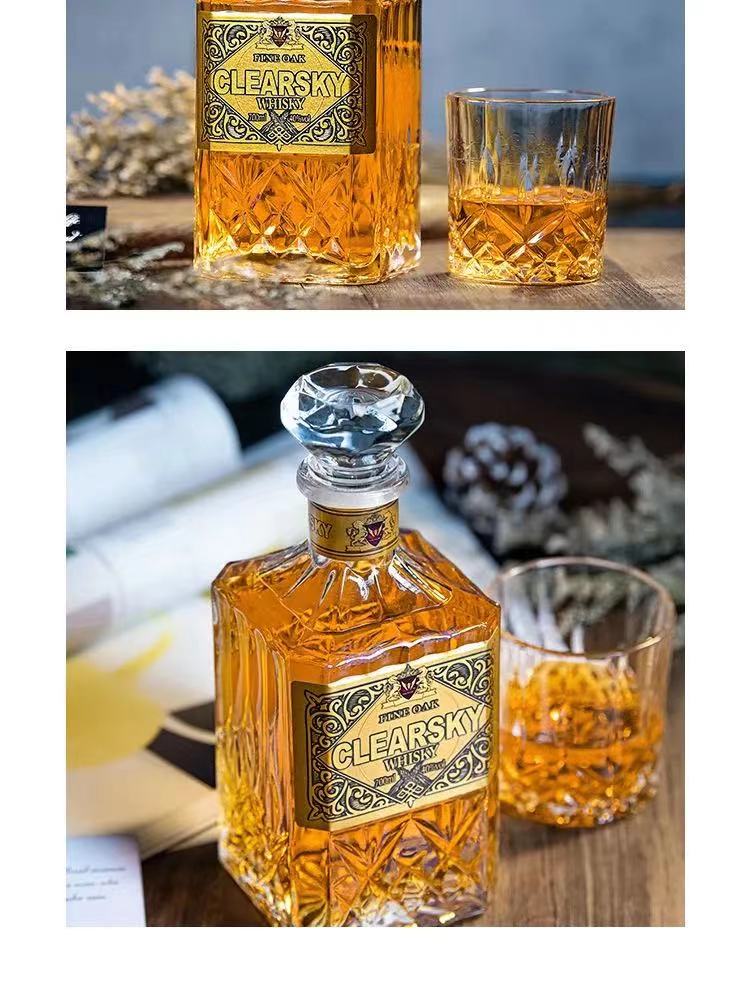 高档洋酒40度客立赛威士忌700ml礼盒装微醺高度酒吧夜场用酒