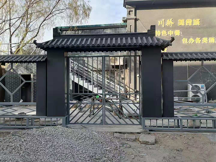 《围墙瓦双面墙头瓦仿古树脂瓦片马头墙压顶瓦一体屋檐塑料瓦院墙帽》