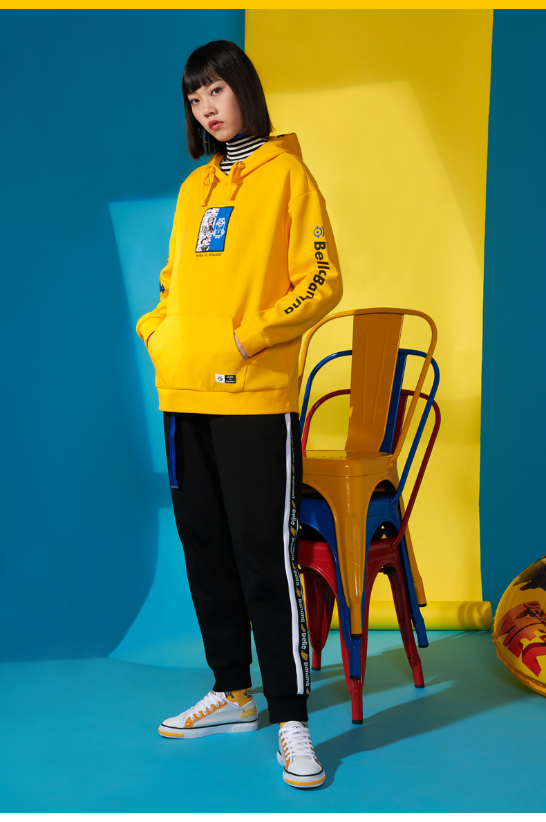 小黄人联名同款|361运动卫衣女新款潮流连帽休闲上衣