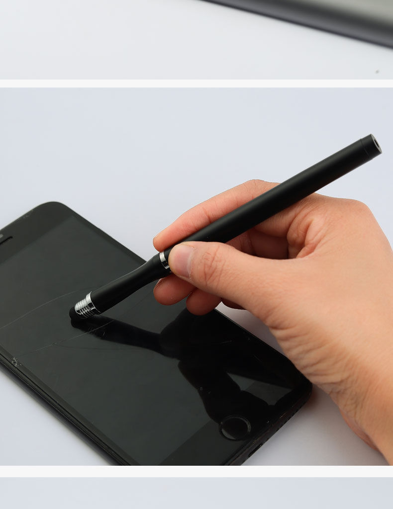 黑色2合1ipad触屏笔applepencil2代触控笔平板手机安卓苹果通用电容笔