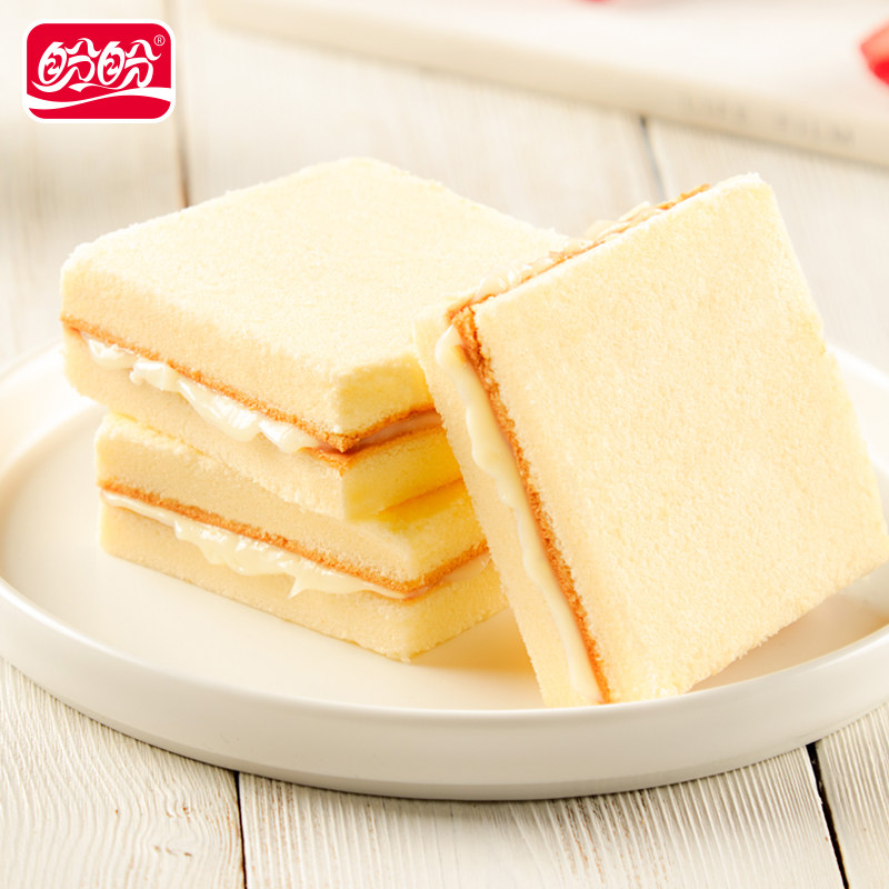 盼盼豆乳蛋糕网红元气早餐夹心小面包懒