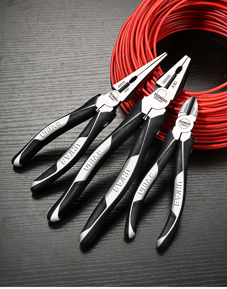 jing ping老虎钳子工业级省力手钳电工多功能日本万能虎口钳万用钢丝