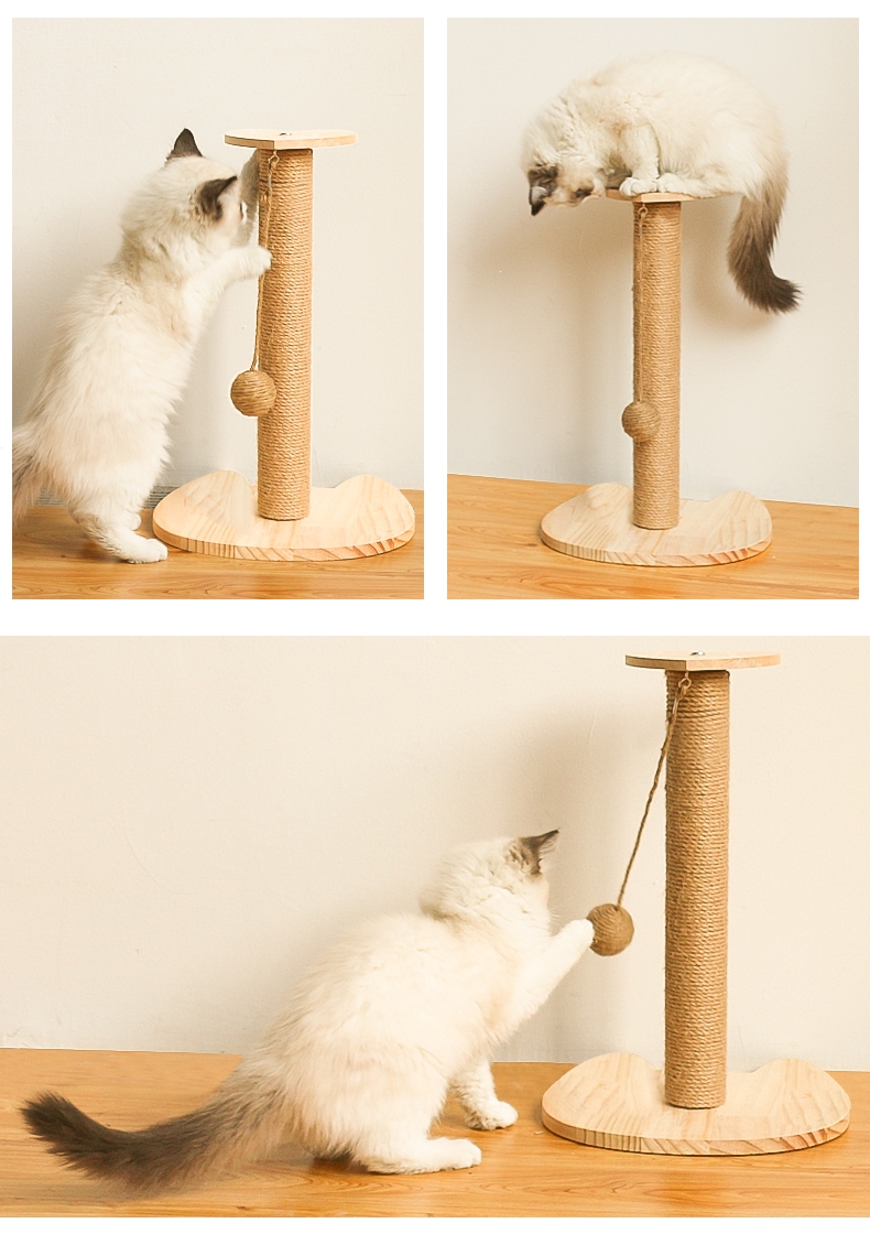 剑麻猫抓板猫抓柱磨爪器立式不掉屑耐磨猫爬架窝逗猫玩具猫咪用品