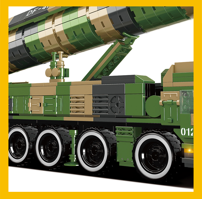 沃马积木新品玩具儿童男孩成人拼装益智积木c0129导弹世界之东风41