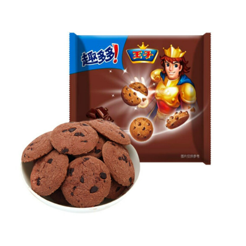 鲁花 趣多多 王子 曲奇星 巧克力味曲奇饼干 迷你趣多多 休闲零食含