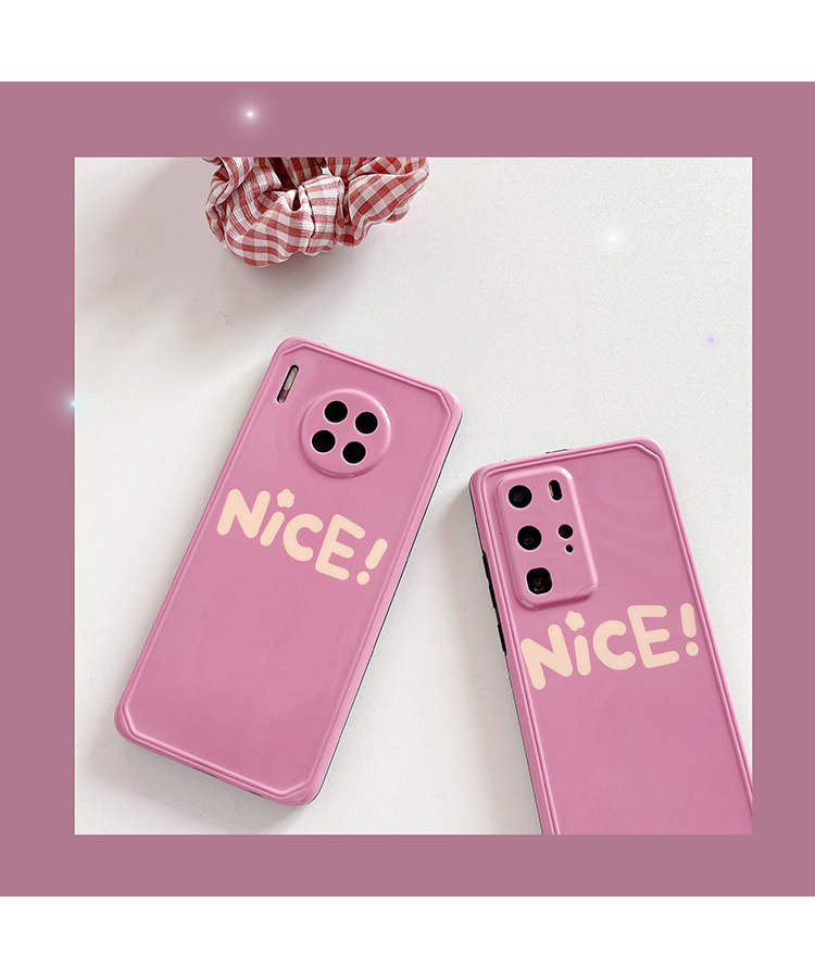 梅子色简约nice适用华为mate30手机壳p40/p30情侣nova5男nova6女款pro