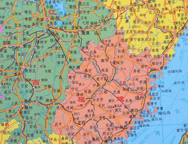 數字油畫北歐復古懷舊全國各省行政區劃地圖辦公室裝飾牆貼畫世界地圖