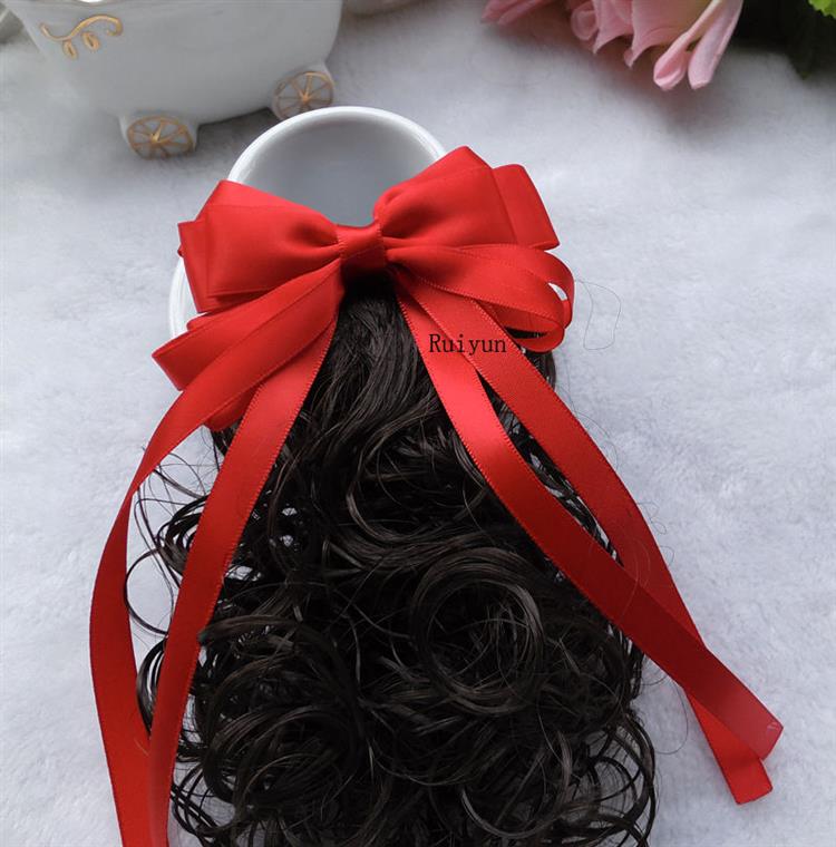 儿童假发夹可爱夹子小女孩蝴卷发不伤发