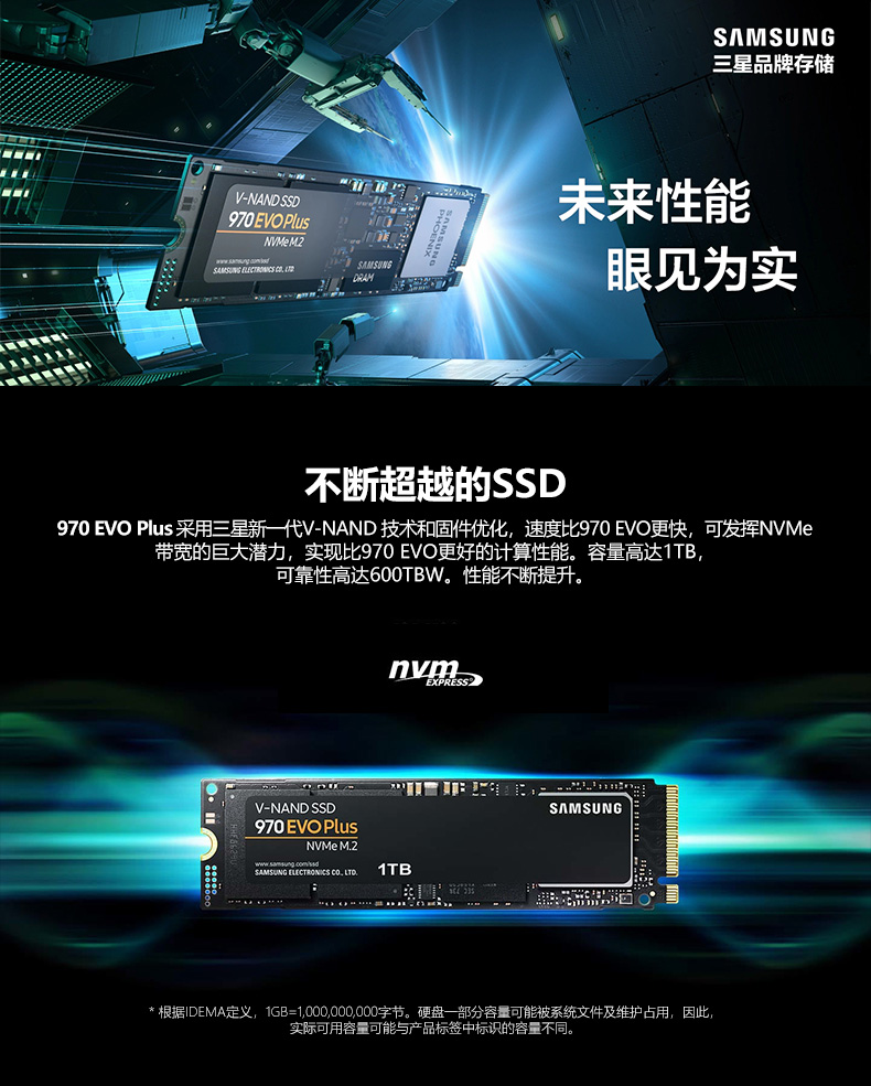 三星(SAMSUNG)固态硬盘MZ-V7S500B 三星(SAMSUNG)970 EVO Plus 500G M.2 NVMe ssd笔记本台机固态硬盘 MZ-V7S500B【价格图片品牌报价】-苏宁易购优存数码专营店