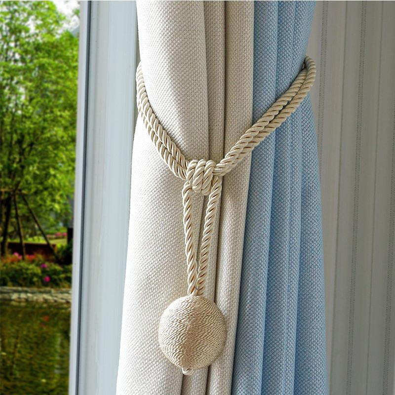 窗帘绑带简约现代窗帘挂球挂钩绑绳绑窗帘的绑带窗帘扣