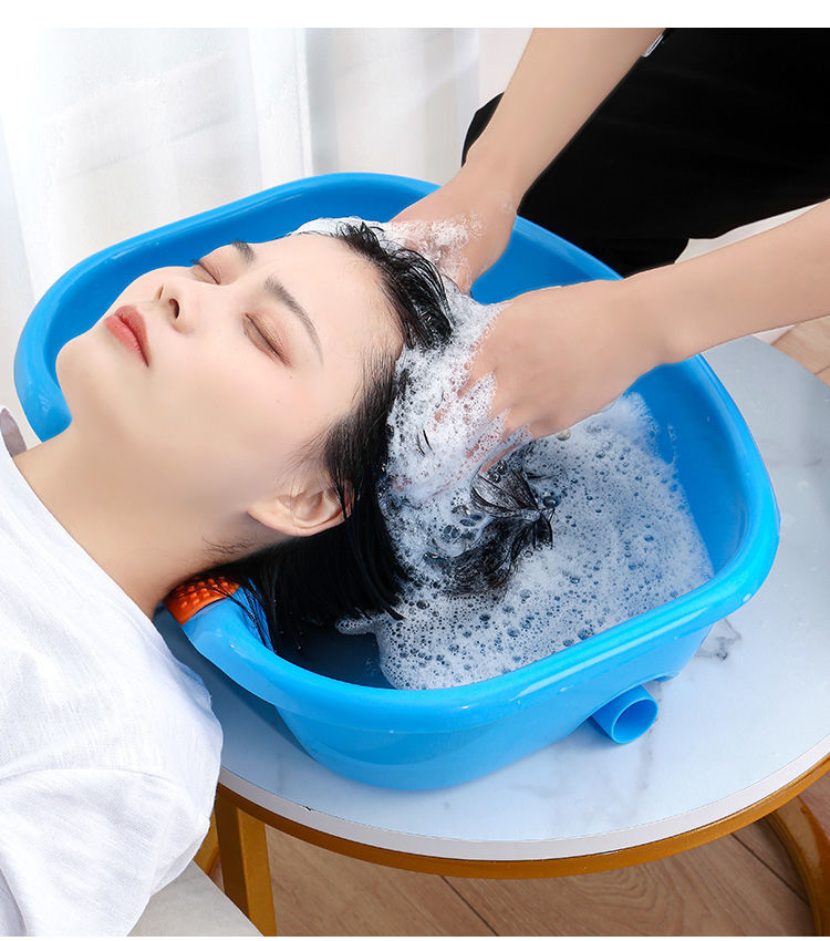 平躺洗头盆卧床病人用老年人家用护理孕妇成人儿童躺床上洗头神器加厚