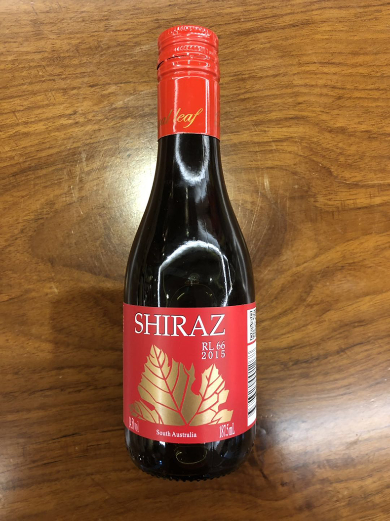 澳大利亚原瓶进口君叶红rl66 188ml 西拉子干红葡萄酒