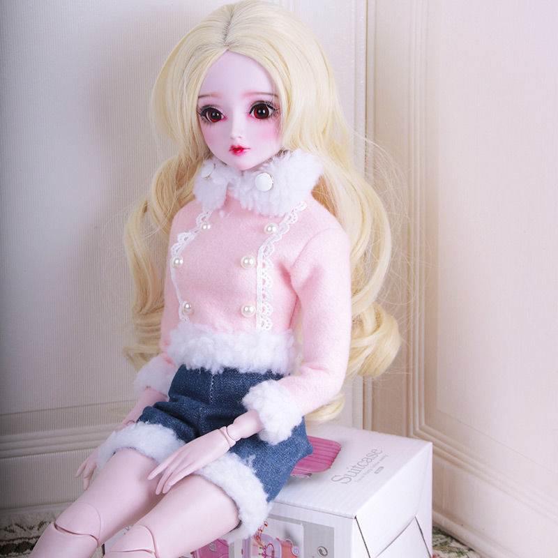 60厘米叶罗丽芭比娃娃的衣服jk制服仙子公主连衣裙校服bjd娃鞋cm 蓝魅