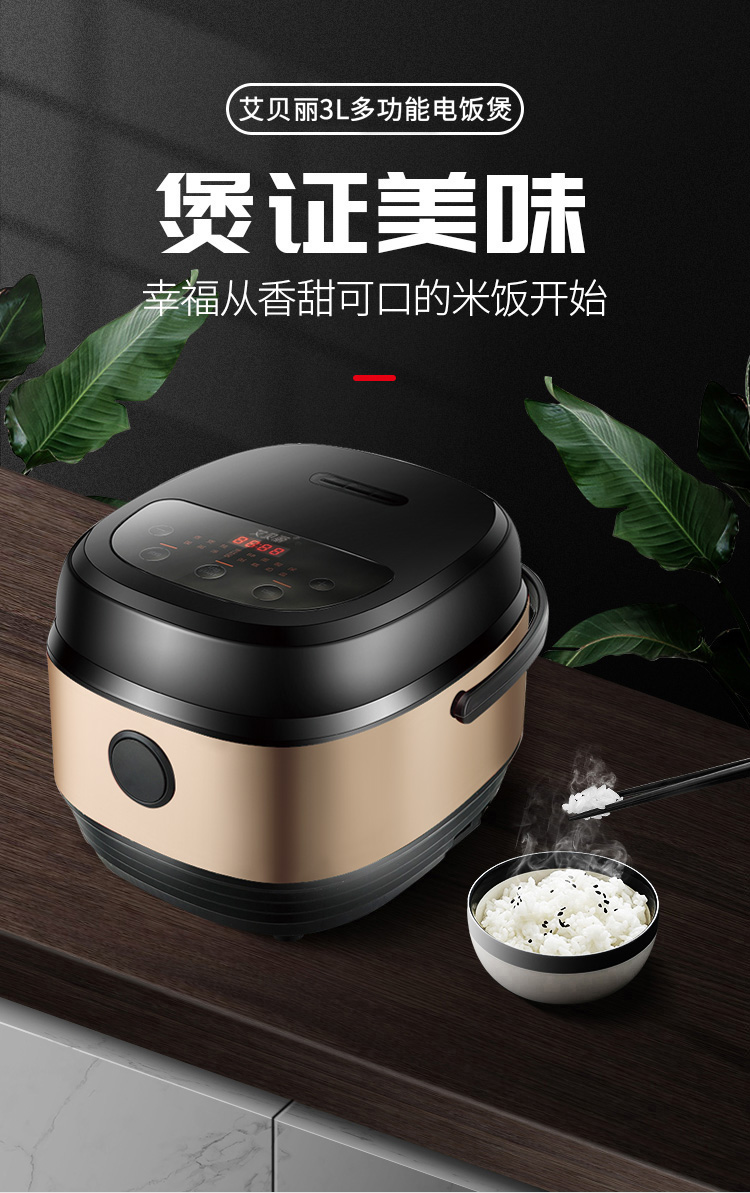 艾贝丽3l多功能电饭煲 jsd-999