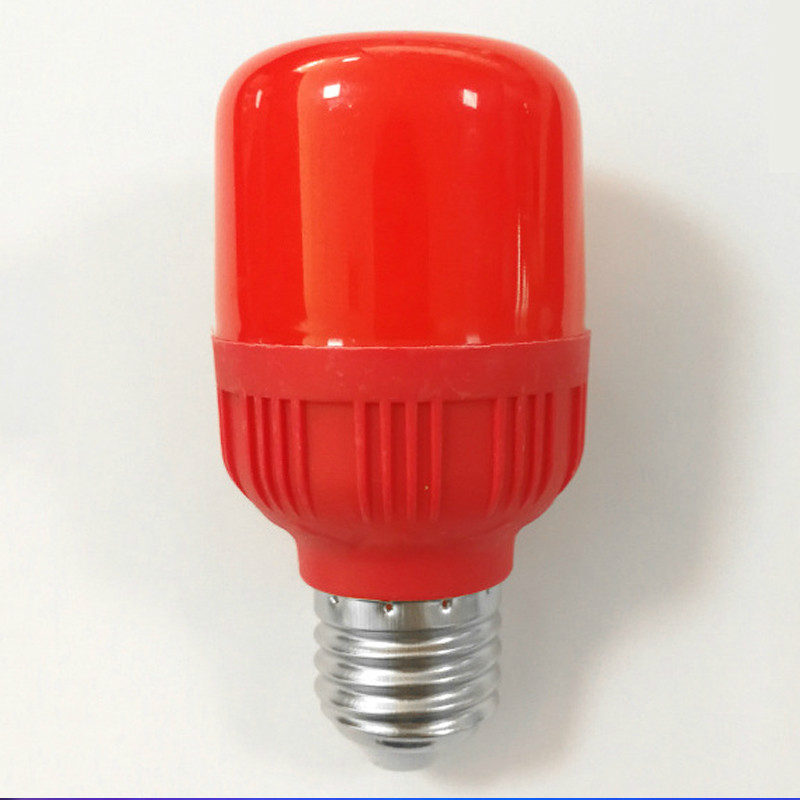 定做超高亮红光源led节能灯泡e27红色灯笼灯室内婚庆装饰灯高富帅红色
