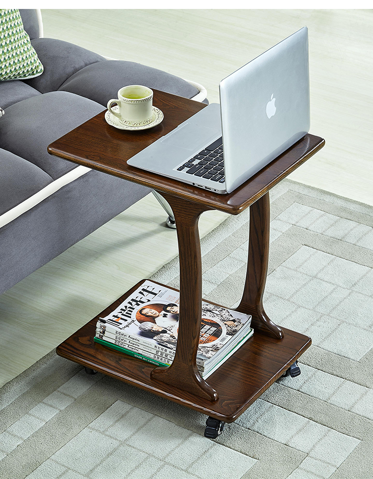 苏宁严选边角柜阳台茶桌小型茶几小茶几迷你茶桌北欧沙边几实木可移动